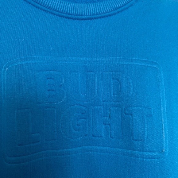 Bud light Other - Bud Light blue teal size xl crew neck sweatshirt long sleeve